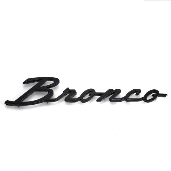 Bronco Script Fender Emblem | Black | 1966-77 Ford Bronco